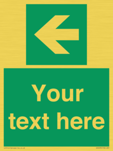 SV5235: Custom Arrow Left Sign