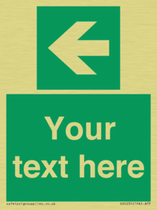 SV5235: Custom Arrow Left Sign