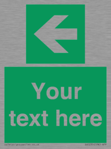 SV5235: Custom Arrow Left Sign