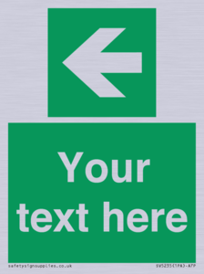 SV5235: Custom Arrow Left Sign