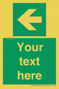 SV5235: Custom Arrow Left Sign