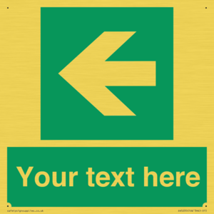 SV5235: Custom Arrow Left Sign