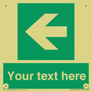 SV5235: Custom Arrow Left Sign