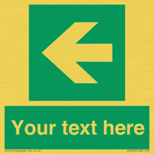 SV5235: Custom Arrow Left Sign