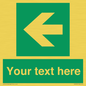 SV5235: Custom Arrow Left Sign