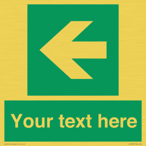 SV5235: Custom Arrow Left Sign
