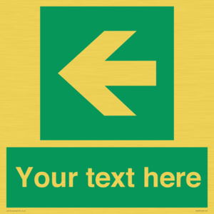 SV5235: Custom Arrow Left Sign