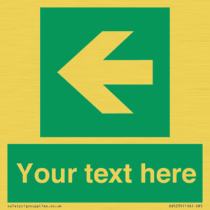 SV5235: Custom Arrow Left Sign