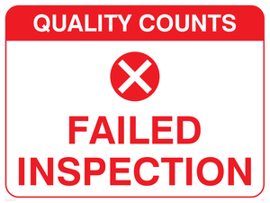 SV5434: Failed inspection