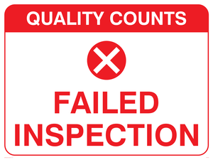 SV5434: Failed inspection