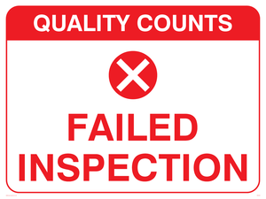 SV5434: Failed inspection