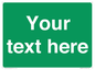 SV6007: Custom Safe Condition: Blank (green) sign
