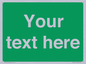 SV6007: Custom Safe Condition: Blank (green) sign