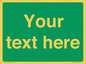 SV6007: Custom Safe Condition: Blank (green) sign