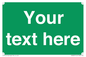 SV6007: Custom Safe Condition: Blank (green) sign