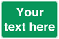 SV6007: Custom Safe Condition: Blank (green) sign