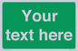 SV6007: Custom Safe Condition: Blank (green) sign