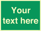 SV6007: Custom Safe Condition: Blank (green) sign