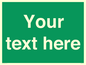 SV6007: Custom Safe Condition: Blank (green) sign