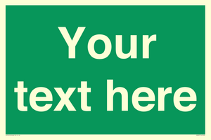 SV6007: Custom Safe Condition: Blank (green) sign
