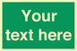 SV6007: Custom Safe Condition: Blank (green) sign
