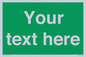 SV6007: Custom Safe Condition: Blank (green) sign