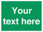 SV6007: Custom Safe Condition: Blank (green) sign