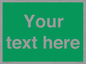 SV6007: Custom Safe Condition: Blank (green) sign