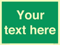 SV6007: Custom Safe Condition: Blank (green) sign