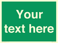 SV6007: Custom Safe Condition: Blank (green) sign