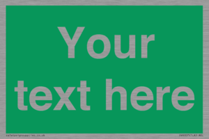 SV6007: Custom Safe Condition: Blank (green) sign