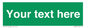 SV6007: Custom Safe Condition: Blank (green) sign