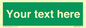 SV6007: Custom Safe Condition: Blank (green) sign