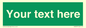 SV6007: Custom Safe Condition: Blank (green) sign