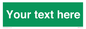 SV6007: Custom Safe Condition: Blank (green) sign
