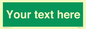 SV6007: Custom Safe Condition: Blank (green) sign