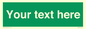 SV6007: Custom Safe Condition: Blank (green) sign