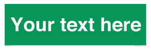SV6007: Custom Safe Condition: Blank (green) sign