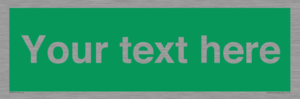 SV6007: Custom Safe Condition: Blank (green) sign