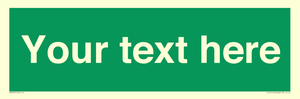 SV6007: Custom Safe Condition: Blank (green) sign