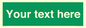 SV6007: Custom Safe Condition: Blank (green) sign