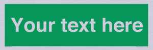 SV6007: Custom Safe Condition: Blank (green) sign