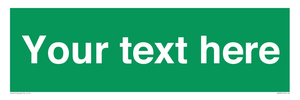 SV6007: Custom Safe Condition: Blank (green) sign