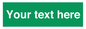 SV6007: Custom Safe Condition: Blank (green) sign