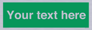 SV6007: Custom Safe Condition: Blank (green) sign