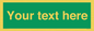 SV6007: Custom Safe Condition: Blank (green) sign