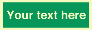 SV6007: Custom Safe Condition: Blank (green) sign