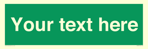 SV6007: Custom Safe Condition: Blank (green) sign
