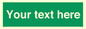 SV6007: Custom Safe Condition: Blank (green) sign