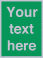 SV6007: Custom Safe Condition: Blank (green) sign